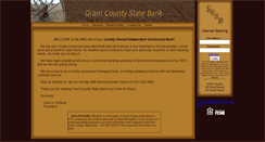 Desktop Screenshot of grantcountystatebank.com